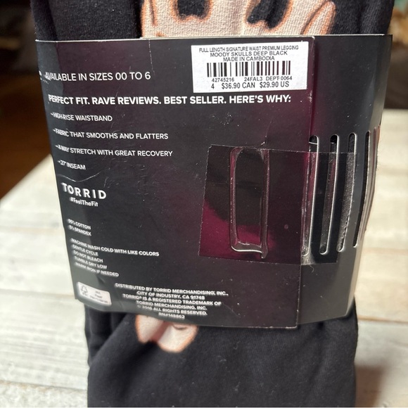 (Sold)  Full Length Signature Waist Premium Moody Skulls Leggings  4X (26) - Picture 12 of 12